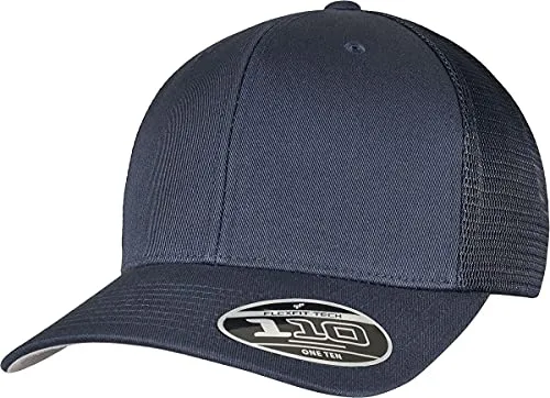 Flexfit Cap 110 Mesh Cap Navy - Stylische Herren Baseballcap in Blau, aus atmungsaktivem Mesh-Material für optimalen Komfort. Ideal für Freizeit und Sport. Einheitsgröße für perfekten Sitz.