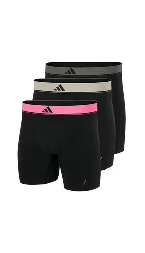 adidas Sportswear Langer Boxer Active Micro Flex (3er Pack) Logo-Bund, elastisch, Mikrofaser, ohne Eingriff
