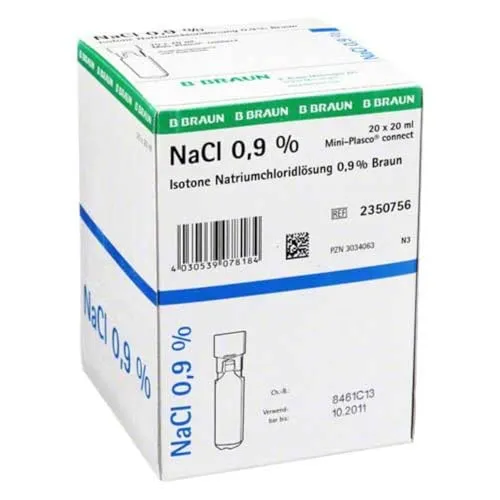 B. BRAUN KOCHSALZLÖSUNG 0,9% Miniplasco connect - 20X20 ml Injektionslösung 0303