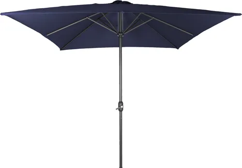 Alu Sonnenschirm Marktschirm 3m x 3m mit Kurbel - Sonnenschirme: Hochwertiger Kurbelschirm mit 3m x 3m Schattenfläche, wasserabweisend und UV-beständig – ideal für Balkon, Garten & Terrasse!