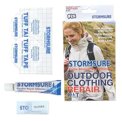 Stormsure Reparaturset für Outdoor-Bekleidung für Wasserdichte, Langlebige Reparaturen an Allen Outdoor-Bekleidungen