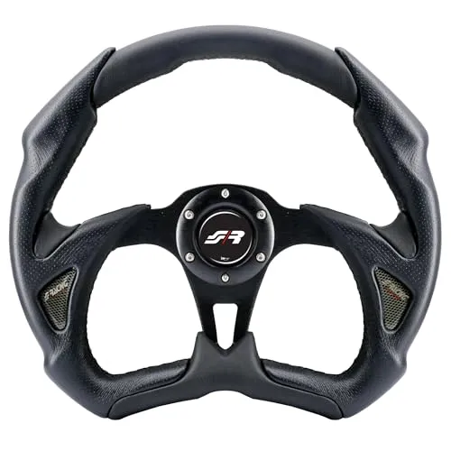 Simoni Racing X5350PUN/P X5 Black Universal Steering Wheel, Schwarz