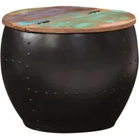 vidaXL Couchtisch 53x43 cm aus Altholz - Rustikaler Couchtisch aus recyceltem Massivholz, handgefertigt und einzigartig in jedem Stück. Stabil, langlebig und mit einem besonderen Retro-Stil, der Charakter in Ihr Zuhause bringt.