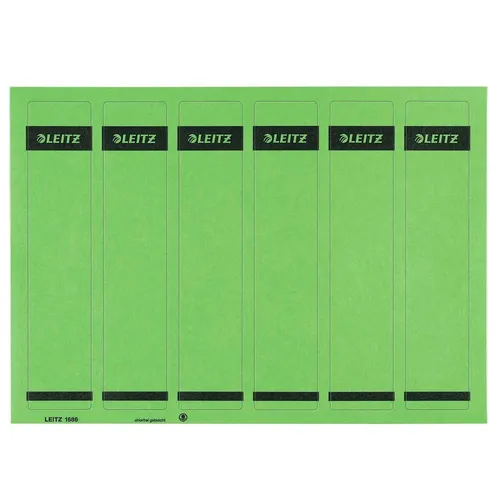LEITZ Ordneretiketten 1686/2-55 grün 150 - Diverse Ordneretiketten von LEITZ, selbstklebend und PC-beschriftbar für perfekte Organisation. Blickdicht und ideal für alle Drucker, sorgen sie für eine schnelle und übersichtliche Kennzeichnung Ihrer Ordner.