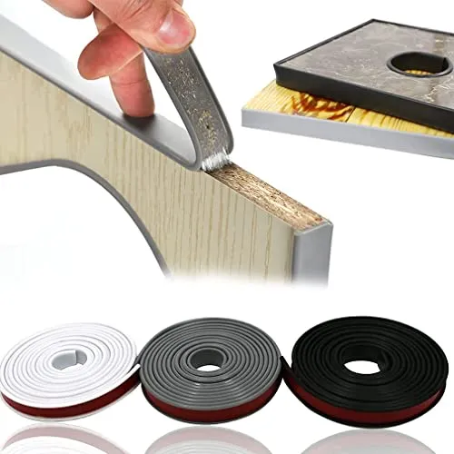 Kantenumleimer Selbstklebend, Kantenschutz Selbstklebend, TPE Eckenschutz Kantenschutz Baby, Flexibler Kantenband selbstklebend für Schrankreparatur, Möbelrestaurierung
