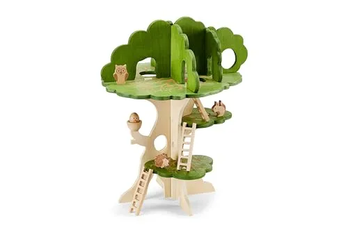 tickit 74059 Woodland Trail Tree House - Wooden Treehouse - Playhouse - Small World Play