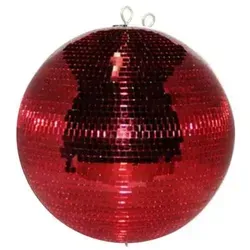 SATISFIRE Discolicht Spiegelkugel 50cm rot – PROFI Qualität für Deine Party - 50cm Spiegelkugel aus stabilen Materialien, ideal für Tanzflächen und Feste. Hochwertige Echtglasspiegel garantieren einen beeindruckenden Lichtreflexionseffekt. Sicherheit durch durchgehende Metallachse und Fallsicherung.