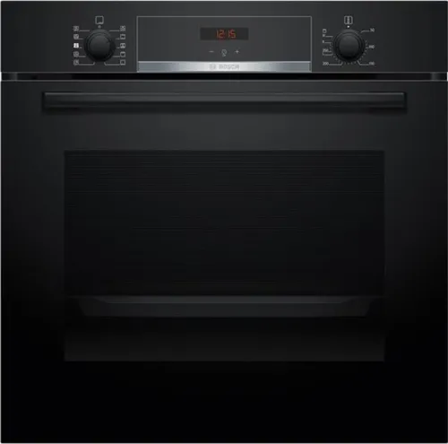 Ecoclean-Ofen - BOSCH SER4 - HQA534BB3F - Schwarz - 8 Kochmodi - 59,5 x 59,4 x 54,8 cm