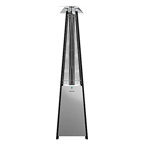 Cecotec Gasheizung für Außenbereich Ready Warm 8900 Outdoor Microclimate. 13000 W, Butan- oder Propangas in Pilzform zur besseren Wärmeverteilung, 2 Leistungsstufen, 20 m²