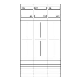 Hager ZL53X8 Komplettfeld - Komplettfeld für 6 Zählerplätze, schnellmontierbar mit Rast-System, ideal für eHZ-Zähler nach DIN VDE 0603, bietet sicheren und übersichtlichen Anschlussraum.