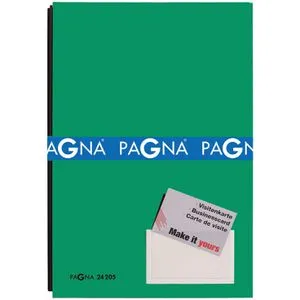 Pagna Unterschriftenmappe 24205-03, A4, 20 Fächer, Hartpappe mit Kunststoffbezug, grün