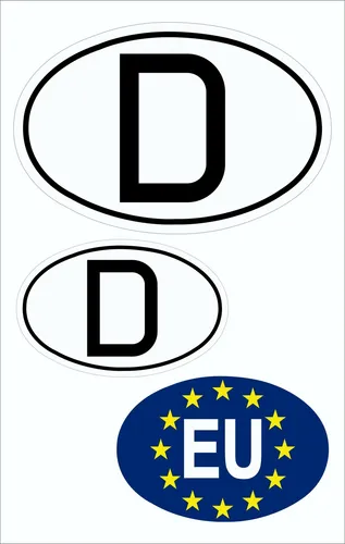 Produktbild Aufkleber Deutschland und EU  Sticker Tattoo Auto Deutschland Fanartikel Olympia