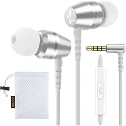 In-Ear Kopfhörer mit Kabel und Mikrofon – Klarer Stereo-Sound in Weiß - Erlebe beeindruckenden Klang mit diesen In-Ear Kopfhörern, die für Musik, Filme und Anrufe ideal sind. Ergonomisches Design sorgt für hohen Tragekomfort, während der 3.5-mm-Anschluss vielseitige Nutzungsmöglichkeiten bietet.