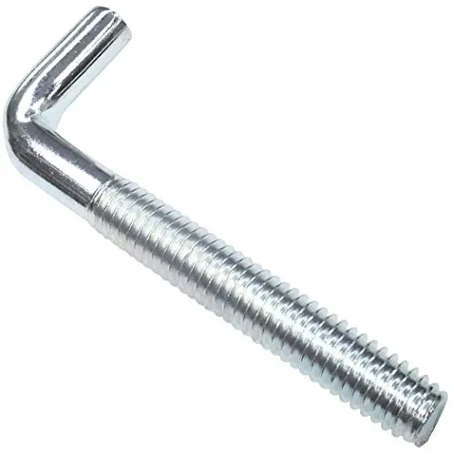 AERZETIX - C48194 - Satz von 10 Schraubhaken hakenschraube metalle mit metrischem gewinde M6x50mm - winkelhaken - haken in form von L - schraubhaken zum aufhängen