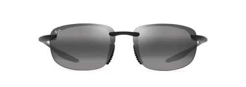 Maui Jim Hookipa Ultra 676-02 Sonnenbrille - Polarisierte Sonnenbrille mit 100% UV-Schutz, ideal für Autofahrer und Sportfischer. Leichtes Kunststoffgestell und elegantes mattes Finish bieten Komfort und Stil.