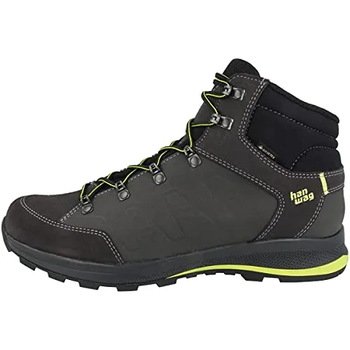 Hanwag Herren Torsby GTX Wanderschuhe Größe 44.5 - Sportlich leichter Mid-Cut Wanderschuh mit wasserdichter Gore-Tex Ausstattung, ideal für komfortable Wanderungen bei jedem Wetter.