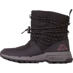 Kappa Numar 243239-1171 Damen Schneestiefel, Schwarz, Größe 37 - Wanderschuhe für Damen, ideal für Schnee und Regen. Robuste, rutschhemmende Gummisohle und wärmendes Futter sorgen für trockene und warme Füße.
