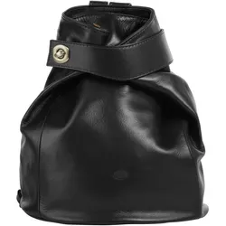 piké Cityrucksack Damen 016648 schwarz - Eleganter Damen Cityrucksack aus 100% Rindleder, geräumig und leicht, ideal für den Alltag. Verstellbare Tragegurte und zahlreiche Fächer bieten Komfort und Ordnung.