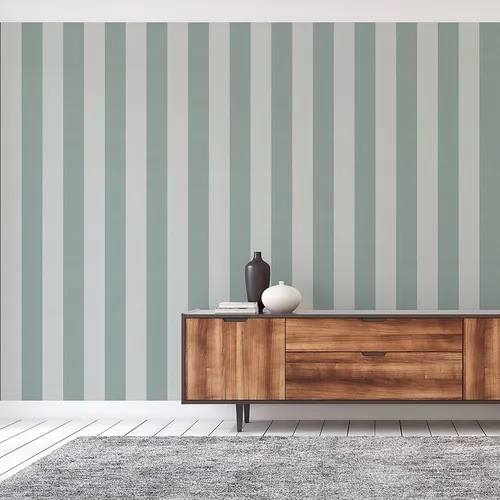 Streifen Tapete Grün Vliestapete 10.05 x 0.53 m Tapete Landhaus