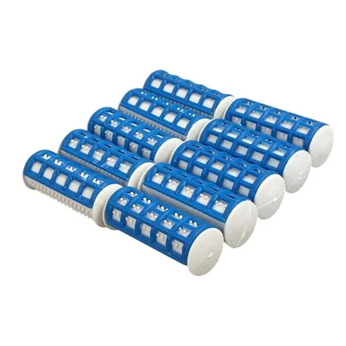 Lockenwickler Locken Wickler Set, Thermolockenwickler, 10 Stück mit 2,5 cm Durchmesser, Blau, Heiße Wickler DIY-Lockenwickler für Zuhause: Müheloses Lockenstyling in Eigenregie