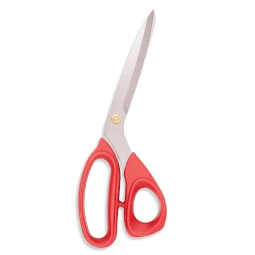 Victor Stoffschere in Rot ca. 23cm lang Schere zum schneiden von Stoff, Basteln und Nähen