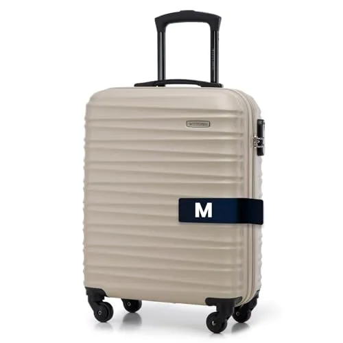 WITTCHEN Reisekoffer Handgepäck Größe S - Gepäck-Sets: Robuster Trolley aus leichtem ABS mit 4 Spinner-Rollen und Zahlenschloss, ideal für Handgepäck bei Ryanair, Lufthansa und mehr.