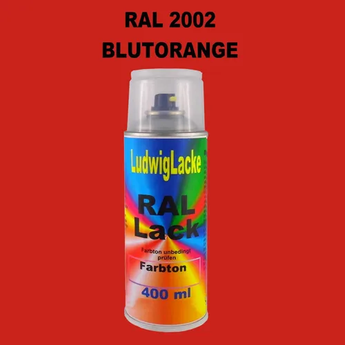 RAL 2002 BLUTORANGE Seidenmatt 400 ml 1K Spray