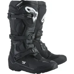 Alpinestars MX Boot Tech3 AT Black 11 - Motorradstiefel mit hervorragendem Schutz und Komfort für Offroad-Abenteuer, ideal für passionierte Motocross-Fahrer.