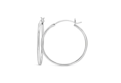 Ars-Argenti Paar Creolen Ohrringe Damen echt 925 Sterling Silber (inkl. Schmuckbox), 925 Sterling Silber, Hypoallergen, Wasserfest, Nickelfrei