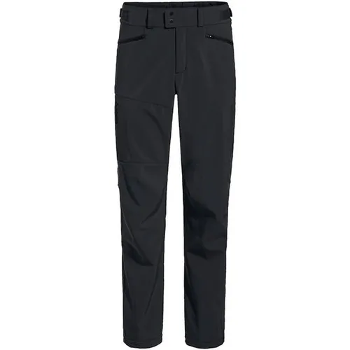 VAUDE Herren Hose Me Elope Softshell Pants - Die winddichte und wasserabweisende Herren Elope Softshellhose ist ideal für Outdoor-Aktivitäten im Herbst und Winter. Mit atmungsaktivem Material, bequemen Schnitt und praktischen Taschen bietet sie hohen Tragekomfort.