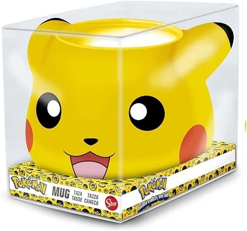 Pokemon Pikachu 3D Tasse, 500 ml, Gelb