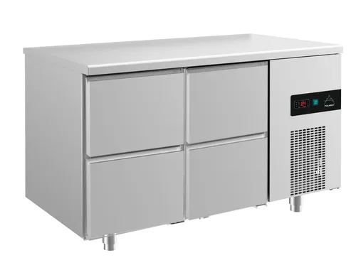 Gastro Kühltisch Umluftkühlung 4 Schubläden 1400x700x850mm 281l -2/+8°C NEU