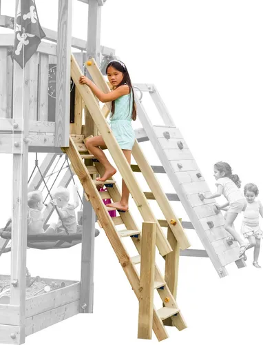 Spielturmking Anbaumodul Treppe @STEPS von Spielturmking