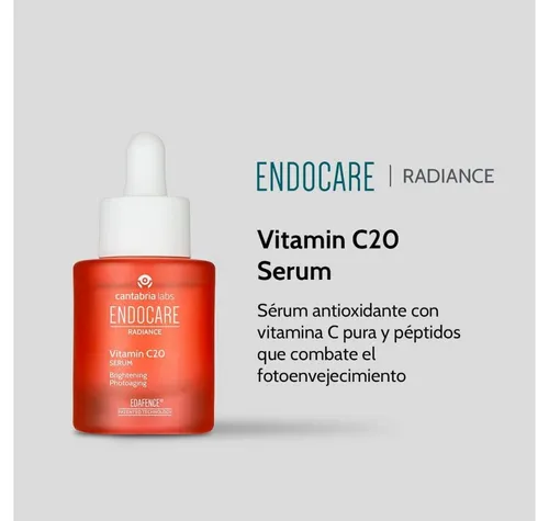 Endocare Radiance C 20% Serum 30 ml - Hochwertiges Serum mit 20% Vitamin C für einen strahlenden Teint. Ideal für gemischte und normale Hauttypen. Perfekt für die tägliche Pflege und zur Unterstützung eines frischen Hautbildes.