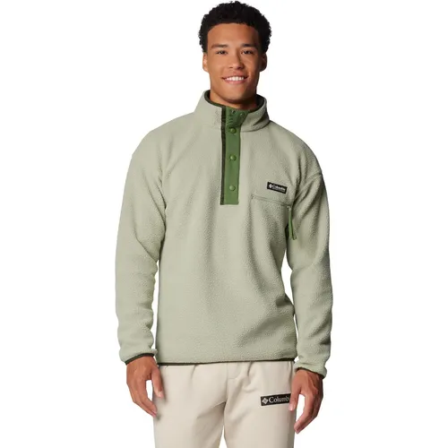 Columbia Helvetia II Half Snap Fleece Safari (348) S - Outdoor Hoodie für Herren, ideal für Reisen und Ausflüge mit optimaler Wärme und praktischer Brusttasche.