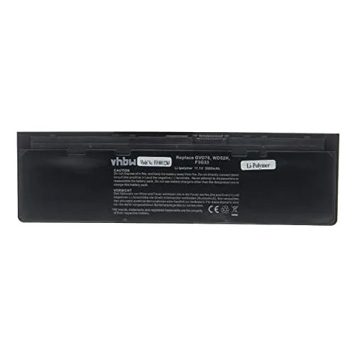 vhbw Akku kompatibel mit Dell 451-BBFT, 451-BBFV, KWFFN, J31N7, F3G33, 451-BBFY Notebook (3500 mAh, 11,1 V, Li-Ion)