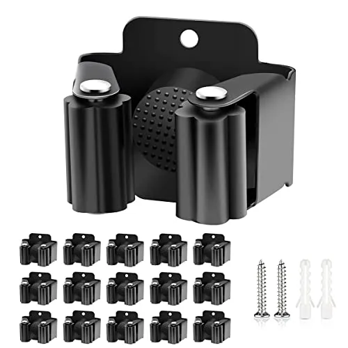 Verdenu 15 Stück Gerätehalter Set, Besenhalterung Wand Gartengerätehalter Besenhalter inkl. Montagematerial für Küche, Zuhause, Badezimmer, Garage, Garten