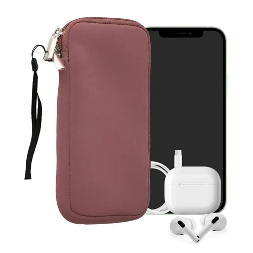 Handytasche Neopren Sleeve Smartphone XXL in pink von kwmobile