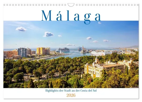 Paul Michalzik | Malaga Highlights Kalender 2025 - Entdecken Sie die Schönheit Malagas mit diesem 14-seitigen Kunstreiseführer. Ideal für jeden, der das Flair der Costa del Sol nach Hause holen möchte.