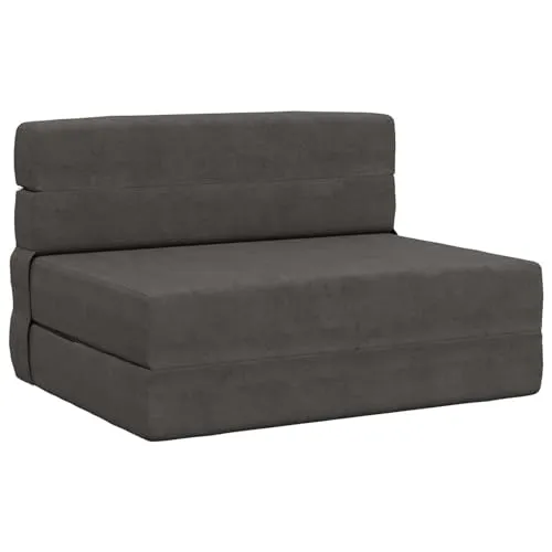 vidaXL Klappsofa Bett Dunkelgrau – Multifunktionales Möbelstück