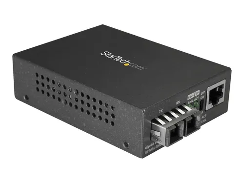 StarTech.com LWL Medienkonverter - 1000Base-LX - Netzwerk-Switches, konvertiert Gigabit-Ethernet über Single-Mode-Glasfaser bis zu 10 km für optimale Netzwerkleistung.