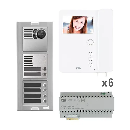 Grothe Video Pre Pack 6 Wohneinheiten (V-2V-MIH-SS2-06WE) von Grothe Video-Set Türsprech-Set