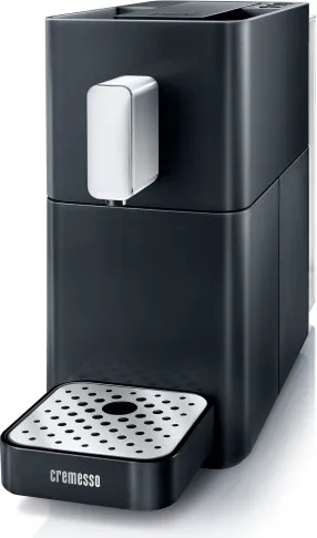 Cremesso Kapselmaschine EASY MIDNIGHT BLACK - Kapselautomat mit Aroma-Entfaltungspause für intensiven Ristretto und Espresso. Flüsterleise, nur 15 Sekunden Aufwärmzeit, und 19 bar Druck für perfekte Crema.
