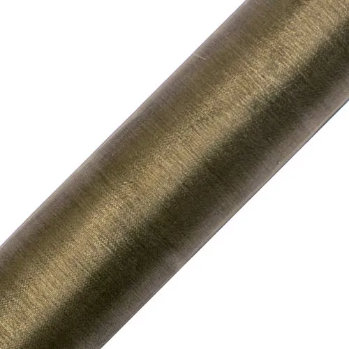 eventkauf Organza Rolle 9m x 36 cm Tischläufer Dekostoff (Cappuccino)