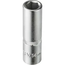 Stecknuss Sechskant 14mm 6 Kant 1/2' Lang (cr-v)