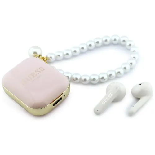 Guess Pearl Strap TWS Wireless Earphones in beige von GUESS