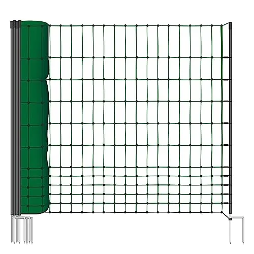 Produktbild VOSS.farming 50m Geflügelnetz, Classic, 112 cm Netzhöhe, Hundenetz, Katzennetz, Gartensicherung, Weidezaun Ohne Strom