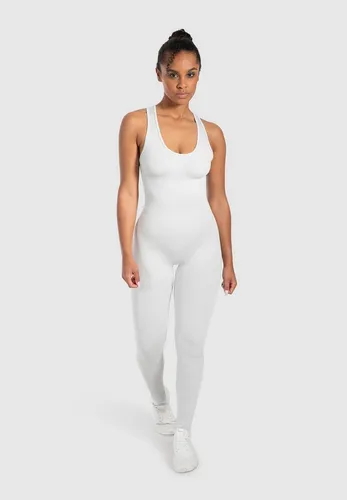 Smilodox Jumpsuit Elsie, Seamless Einteiler, Racerback, Ganzkörperanzug figurformend Sportanzug geripptes Material, Overall atmungsaktiv, Workout Yoga