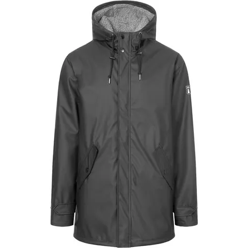 DERBE Trekholm Herren Winterjacke XL, grau - Funktionsjacke, wasserabweisend mit versiegelten Nähten, ideal für Wind und Wetter, legerer Style und gemütliches Teddyfutter für besten Tragekomfort.