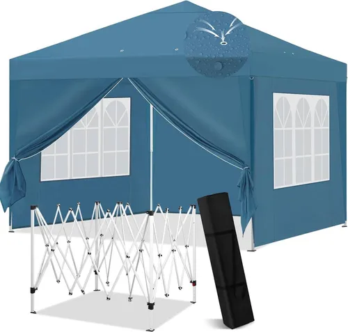 EUGAD Pop-Up Faltpavillon 3x3m blau in blau von Eugad